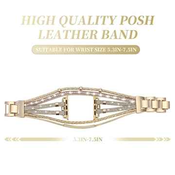 Stylish WONMILLE Posh Leather Bands for Apple Watch