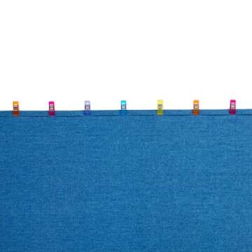 Clover 10-Piece Wonder Clips, Classic, Colors May Vary