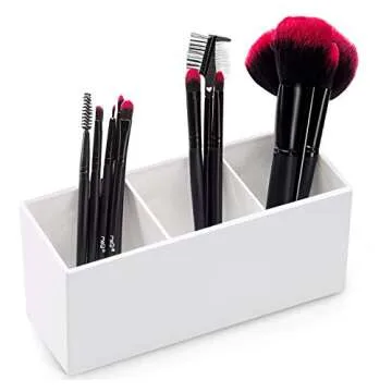 Elegant HBlife Makeup Brush Holder - Stylish Acrylic Organizer for Beauty Tools
