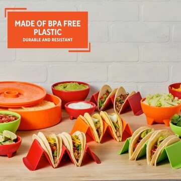 IMUSA 12pc Taco Fiesta Set for Easy Taco Nights