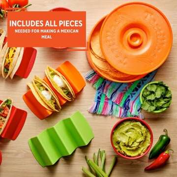 IMUSA 12pc Taco Fiesta Set for Easy Taco Nights