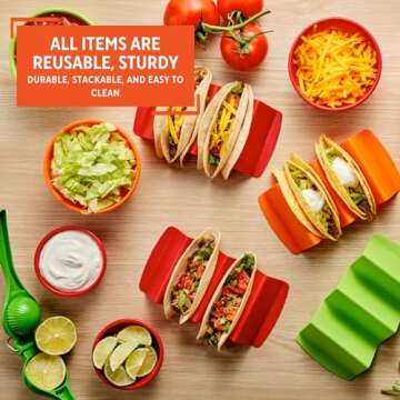 IMUSA 12pc Taco Fiesta Set for Easy Taco Nights