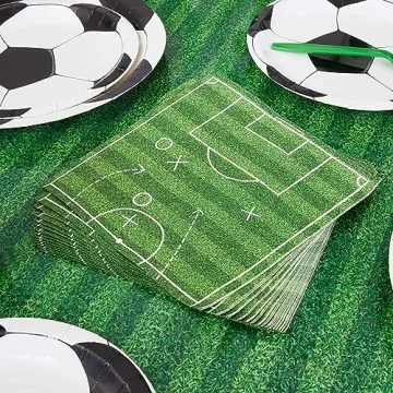 Soccer Party Napkins - Durable & Stylish 100 Pack