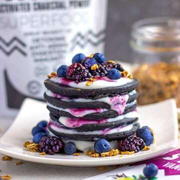 Suncore Foods – Activated Charcoal Coconut Supercolor Powder, 5oz Each (1 Pack) – Natural Activated Charcoal Coconut Food Coloring Powder, Plant Based, Vegan, Gluten Free, Non-GMO