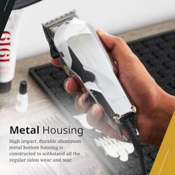 Wahl Professional Reflections Senior Cordless Clipper V9000 Motor Adjustable Taper Lever Metal Housing