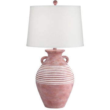 Stylish Southwest Style Jug Table Lamp 30" Red Brown Sandstone