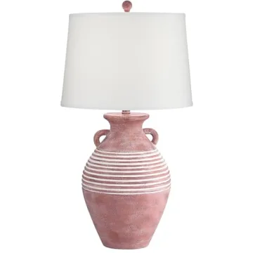 Stylish Southwest Style Jug Table Lamp 30" Red Brown Sandstone