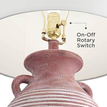 Stylish Southwest Style Jug Table Lamp 30" Red Brown Sandstone