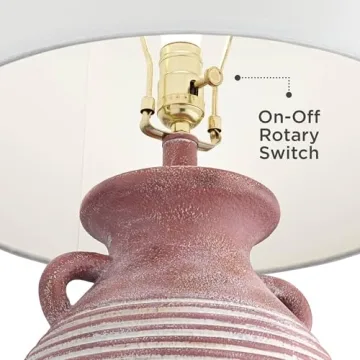 Stylish Southwest Style Jug Table Lamp 30" Red Brown Sandstone