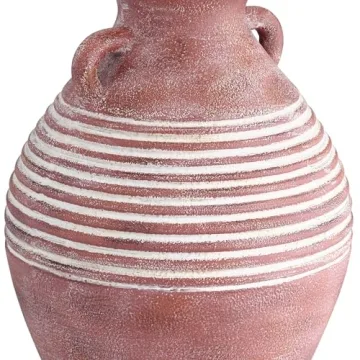 Stylish Southwest Style Jug Table Lamp 30" Red Brown Sandstone