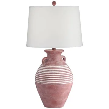Stylish Southwest Style Jug Table Lamp 30" Red Brown Sandstone