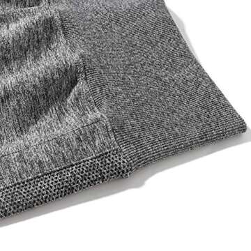 OMKAGI Women Scrunch Butt Lifting Leggings Seamless High Waisted Workout Yoga Pants(M,590-Gray)