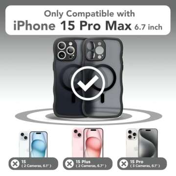 CAPRARO Cute for iPhone 15 Pro Max Case - Stylish, Magnetic, Shockproof Protection