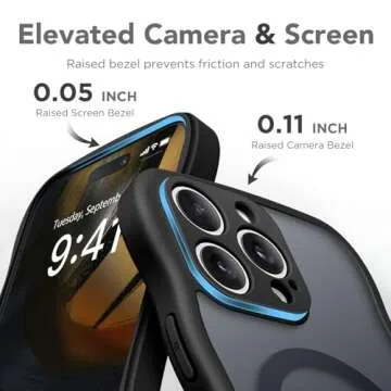 CAPRARO Cute iPhone 15 Pro Max Case - Shockproof Magnetic Design