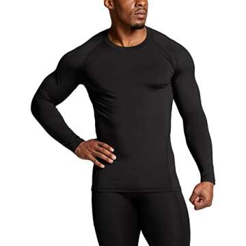 ATHLIO Men's Thermal Long Sleeve Compression Shirts, Winter Gear Sports Base Layer Top, Athletic Run...