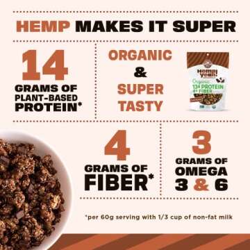 Manitoba Harvest Hemp Yeah Granola with Dark Chocolate 10oz