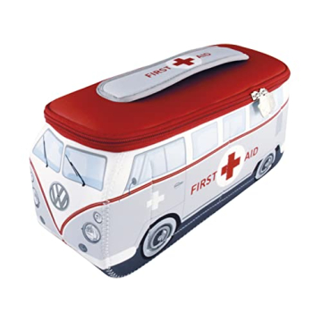 First Aid Large VW T1 Bus Cosmetic Bag - Versatile Neoprene Design