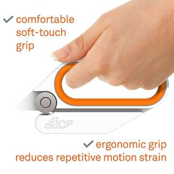 Slice 10598 Rotary Cutting Tool, Bladeless Scissors Cutter, 1 Pack, Ambidextrous CutterCutter