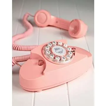 Crosley CR59-PI Princess Phone with Push Button Technology, Pink
