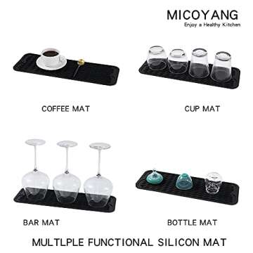 MicoYang Silicone Dish Drying Mat|Multiple Uses & Eco-Friendly