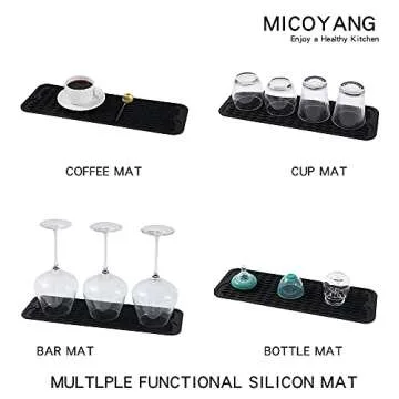 MicoYang Silicone Dish Drying Mat|Multiple Uses & Eco-Friendly