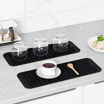 MicoYang Silicone Dish Drying Mat|Multiple Uses & Eco-Friendly