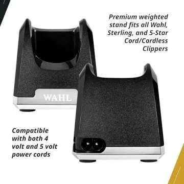 Wahl Professional Cordless Clipper Charge Stand Premium Weighted Fits All Wahl Corded and Cordless Clippers