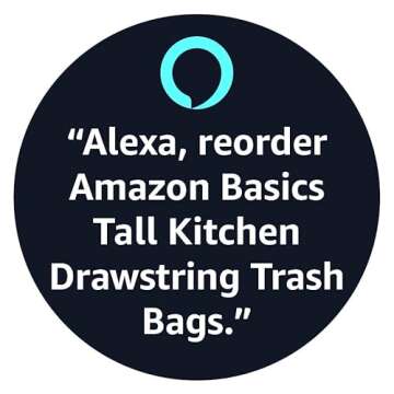 Amazon Basics Tall Kitchen Drawstring Trash Bags, 13 Gallon, 45 Count, Pack of 1