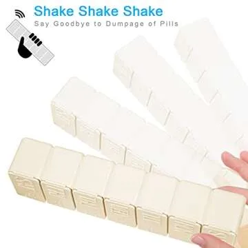 7-Day Braille Pill Organizer for Travel and Home