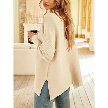 LILLUSORY Women's Mock Turtleneck Sweater for All Occasions