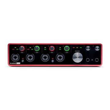 Focusrite Scarlett 18i8 USB Audio Interface for Home Studios