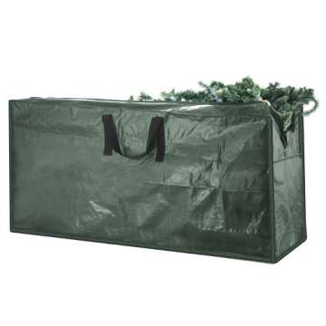 Christmas Tree Storage Bag - Storage Bags for 9FT Disassembled Artificial Trees, Seasonal Decor, Packing, Moving, and Home Storage by Elf Stor (Green)