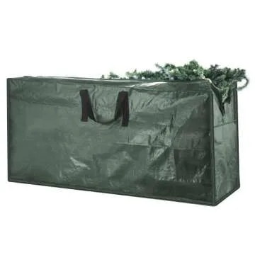 Christmas Tree Storage Bag - Storage Bags for 9FT Disassembled Artificial Trees, Seasonal Decor, Packing, Moving, and Home Storage by Elf Stor (Green)