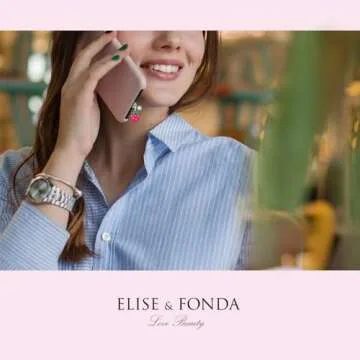 ELISE & FONDA TP338 Type-C USB Charging Port Anti Dust Plug Little Strawberry Cell Phone Charm for Samsung/OnePlus/Xiaomi/oppo Android Phone iPhone 15/16 (Pink)