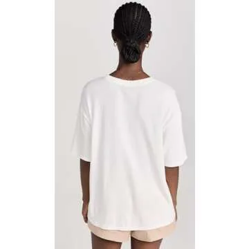 Z SUPPLY Women's Santorini Social Tee, Sea Salt, White, Graphic, L