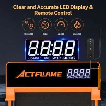 ACTFLAME Walking Pad Treadmill with Incline, Under Desk Treadmills, Portable Treadmill for Home Office, Walking Pad 4 in 1 Treadmill for Walking Running, 2.5HP Compact Treadmill with Remote Control