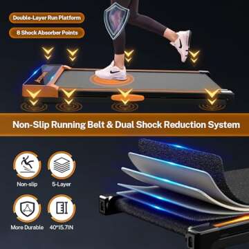 ACTFLAME Walking Pad Treadmill with Incline, Under Desk Treadmills, Portable Treadmill for Home Office, Walking Pad 4 in 1 Treadmill for Walking Running, 2.5HP Compact Treadmill with Remote Control