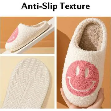 Comfortable Women’s Smile Face Slippers for All-Day Wear