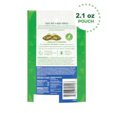 Greenies Feline Smartbites Healthy Indoor Natural Treats for Cats, Tuna Flavor, 2.1 oz. Pouch