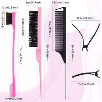 Remerry Hair Brush Set: Complete 12-Piece Grooming Tools for All Hair Types