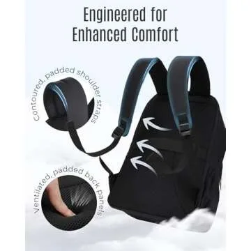 LIGHT FLIGHT Travel Backpack for Women, 15.6 Inch Stylish Laptop Backpack, Computer Bag for College Work Daily, Water-Resistant Casual Daypack with USB Port, Champagne