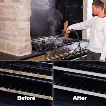 Dupray Neat Steam Cleaner with 22-Piece Accessory Kit – Multipurpose Portable Steamer for Deep Cleaning Floors, Cars, Tiles, and More – Chemical-Free Cleaning Solution (including 8 microfiber pads)