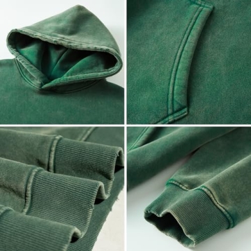 FAIABLE Men's Plush Pullover Hoodie for Winter Comfort