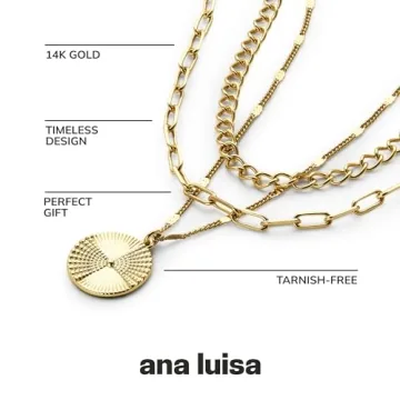 Ana Luisa Gold Layered Necklace Set for Elegance