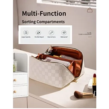 Weston Ink Large Capacity Travel Cosmetic Bag - Stylish Protector