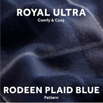 Sunbeam Ultra Heated Blanket, Cozy Blue Plaid Design