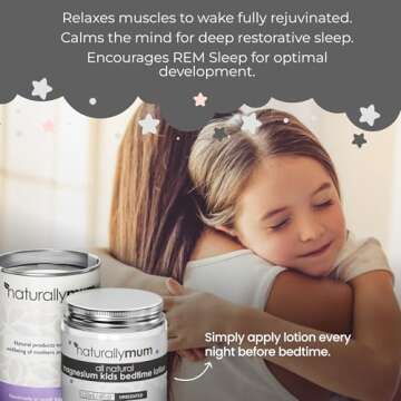 NaturallyMum Magnesium Bedtime Lotion for Kids & Babies