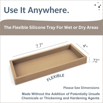 Elegant Spacewiser Silicone Tray for Home Organization