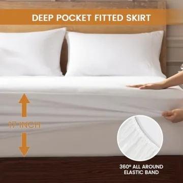 ACCU-WARMTH Heated Mattress Pad Dual Controllers & 6 Heat Settings