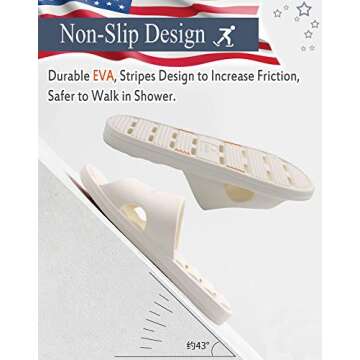 GuanZo Shower Slipper - Waterproof Anti-Slip Pool Sandals for Men & Women